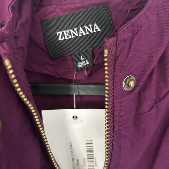 Women's Purple Sleeveless Vest - Picture 3 of 4